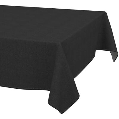 ANRO Afwasbaar tafelkleed in linnenlook, rechthoekig, 140 x 120 cm, tuintafelkleed voor binnen en buiten, waterdicht, vuilafstotend, onderhoudsvriendelijk, met zoom avec ourlet passepoilé – lavable à 30 °C – idéale pour jardin, terrasse et salle à mange ANRO Afwasbaar tafelkleed in linnenlook, rechthoekig, 140 x 120 cm, tuintafelkleed voor binnen en buiten, waterdicht, vuilafstotend, onderhoudsvriendelijk, met zoom avec ourlet passepoilé – lavable à 30 °C – idéale pour jardin, terrasse et salle à mange