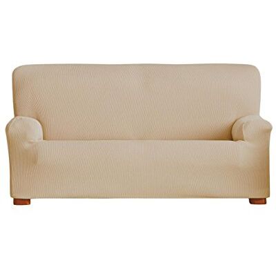 Eysa Ulises Elastische bankovertrek, 2-zits, kleur 01-beige, polyester, katoen, 37 x 7 x 29 cm Eysa Ulises Elastische bankovertrek, 2-zits, kleur 01-beige, polyester, katoen, 37 x 7 x 29 cm