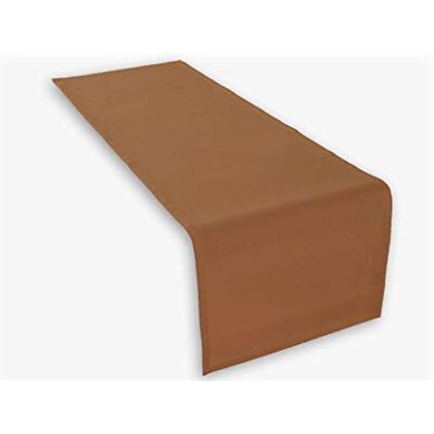 Lemos Home Hoogwaardige tafelloper van katoen. Tafeldoek, tafelkleed. Grote keuze aan kleuren. (lichtbruin) Lemos Home Hoogwaardige tafelloper van katoen. Tafeldoek, tafelkleed. Grote keuze aan kleuren. (lichtbruin)