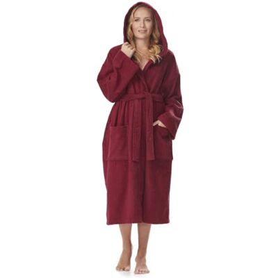 Arus Badjas voor dames met capuchon, kuitlengte of enkel, badstof (380 g/m²), 100% gecertificeerd katoen Doux peignoir en éponge avec capuche, 2 poches et ceinture – idéal pour sauna, spa, bien-être et maison. L-XL Arus Badjas voor dames met capuchon, kuitlengte of enkel, badstof (380 g/m²), 100% gecertificeerd katoen Doux peignoir en éponge avec capuche, 2 poches et ceinture – idéal pour sauna, spa, bien-être et maison. L-XL