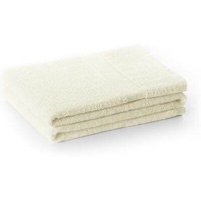 DecoKing Katoenen handdoek 50x100 cm, kwaliteit 525g/m², ecru, ivoor absorberend DecoKing Katoenen handdoek 50x100 cm, kwaliteit 525g/m², ecru, ivoor absorberend