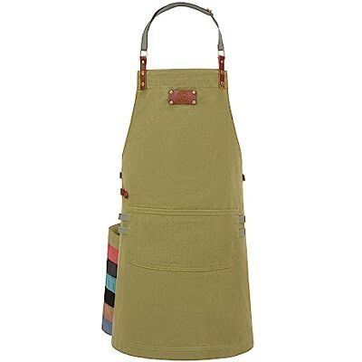 Ess-Nische ® Keukenschort voor mannen en vrouwen, ideaal als cadeau voor mannen, oma of opa. Extra lang denim schort, meerdere kleuren Eén maat Ess-Nische ® Keukenschort voor mannen en vrouwen, ideaal als cadeau voor mannen, oma of opa. Extra lang denim schort, meerdere kleuren Eén maat