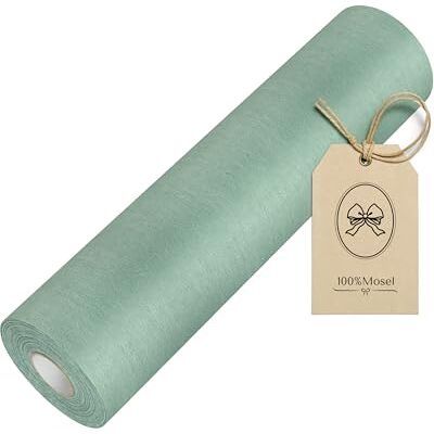 100%Mosel 100% Mosel tafelloper van vlies, eucalyptusgroen (30 cm x 25 m), decoratief tafelkleed voor verjaardagen, bruiloften en speciale gelegenheden 100%Mosel 100% Mosel tafelloper van vlies, eucalyptusgroen (30 cm x 25 m), decoratief tafelkleed voor verjaardagen, bruiloften en speciale gelegenheden