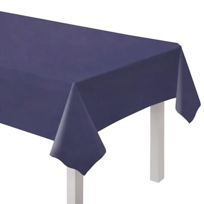 amscan Milieuvriendelijk papieren tafelkleed, marineblauw, 2,74 m, 9915404-209 amscan Milieuvriendelijk papieren tafelkleed, marineblauw, 2,74 m, 9915404-209