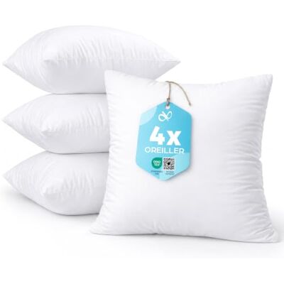 Flowen Bankkussen, 35 x 35 cm, 4 stuks, decoratief, accessoires voor bank, decoratie, esthetisch, voor woonkamer en buiten, hypoallergeen en mijtdicht, met kussensloop van katoen en polyester. Flowen Bankkussen, 35 x 35 cm, 4 stuks, decoratief, accessoires voor bank, decoratie, esthetisch, voor woonkamer en buiten, hypoallergeen en mijtdicht, met kussensloop van katoen en polyester.