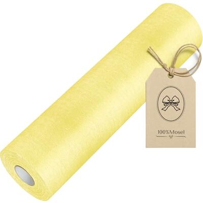 100%Mosel Tafelloper van vlies, pastelgeel (30 cm x 25 m), decoratief tafelkleed voor verjaardagen, bruiloften en speciale gelegenheden 100%Mosel Tafelloper van vlies, pastelgeel (30 cm x 25 m), decoratief tafelkleed voor verjaardagen, bruiloften en speciale gelegenheden