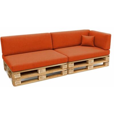 POKAR Palletkussenset voor europallets 6: 2 zitkussens 120 x 80 cm + 2 rugkussens 120 x 40 cm + 1 zijkussen 60 x 40 cm + 1 sierkussen 40 x POKAR Palletkussenset voor europallets 6: 2 zitkussens 120 x 80 cm + 2 rugkussens 120 x 40 cm + 1 zijkussen 60 x 40 cm + 1 sierkussen 40 x