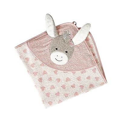 Sterntaler GOTS Mabel Badhanddoek voor babymeisjes, badponcho voor baby's, handdoek met capuchon, kinderbadhanddoek met muismotief, wasbaar, biologisch, roze Sterntaler GOTS Mabel Badhanddoek voor babymeisjes, badponcho voor baby's, handdoek met capuchon, kinderbadhanddoek met muismotief, wasbaar, biologisch, roze