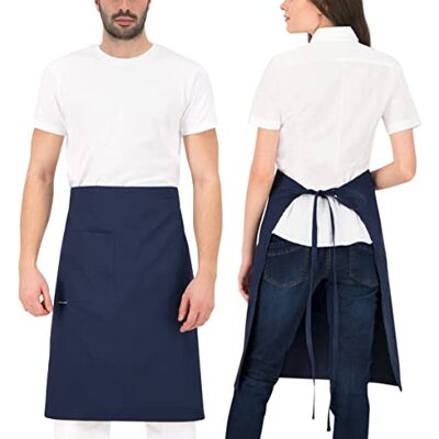 PALLTEX GAVROCHE Keukenschort voor dames en heren, kort schort voor koken, knutselen, schilderen, bakken Taille unique PALLTEX GAVROCHE Keukenschort voor dames en heren, kort schort voor koken, knutselen, schilderen, bakken Taille unique