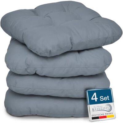 Beautissu set van 4 Zitkussens 40x40 cm Lisa Comfortabel stoelkussen stoelpads zitkussen met 8 cm vulling Zacht eetkamer stoel bank kussen in Grijs 40x40cm gris avec rembourrage de 8cm coussin de doux souple set Zitkussens Comfortabel stoelkussen stoelp Beautissu set van 4 Zitkussens 40x40 cm Lisa Comfortabel stoelkussen stoelpads zitkussen met 8 cm vulling Zacht eetkamer stoel bank kussen in Grijs 40x40cm gris avec rembourrage de 8cm coussin de doux souple set Zitkussens Comfortabel stoelkussen stoelp