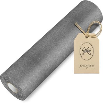 100%Mosel Vlies tafelloper, antraciet (30 cm x 25 m), decoratief tafelkleed voor verjaardagen, bruiloften en speciale gelegenheden 100%Mosel Vlies tafelloper, antraciet (30 cm x 25 m), decoratief tafelkleed voor verjaardagen, bruiloften en speciale gelegenheden
