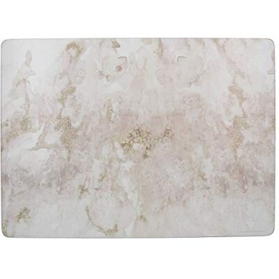 Creative Hoogwaardige placemats, set van 4 placemats, placemats met kurken achterkant en afgeronde hoeken, grijs marmerpatroon, elk 40 cm x 29 cm Creative Hoogwaardige placemats, set van 4 placemats, placemats met kurken achterkant en afgeronde hoeken, grijs marmerpatroon, elk 40 cm x 29 cm