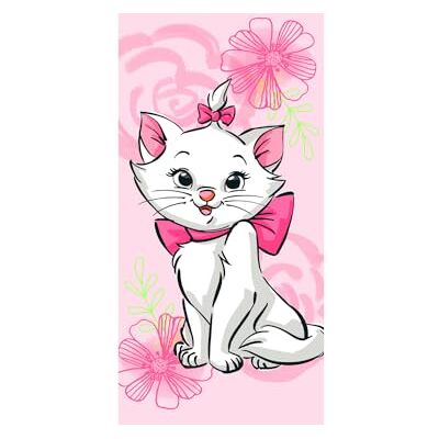Jerry Fabrics Disney Aristocats Marie badhanddoek 70 x 140 cm Jerry Fabrics Disney Aristocats Marie badhanddoek 70 x 140 cm