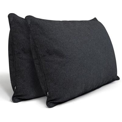 DYNMC you Set bankkussens, 40 x 70 cm, overtrek van Oeko-Tex katoen, decoratieve kussens met middelharde vulling, groot bankkussen, premium kwaliteit DYNMC you Set bankkussens, 40 x 70 cm, overtrek van Oeko-Tex katoen, decoratieve kussens met middelharde vulling, groot bankkussen, premium kwaliteit