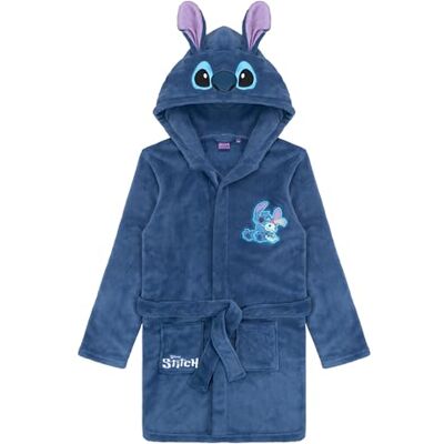Disney Lilo & Stitch Badjas van fleece met capuchon voor dames en tieners, maten S-L M Disney Lilo & Stitch Badjas van fleece met capuchon voor dames en tieners, maten S-L M