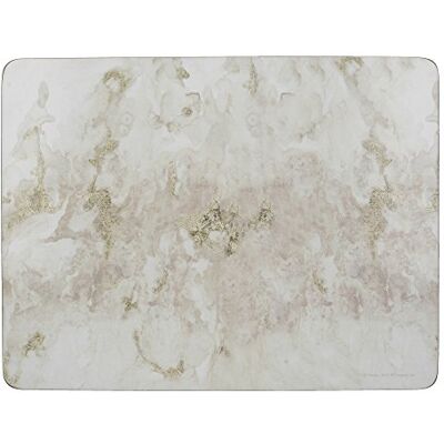 Creative Premium placemats "Grey Marble" met kurkrug, 30 x 23 cm, 4-delige set, grijs/wit Creative Premium placemats "Grey Marble" met kurkrug, 30 x 23 cm, 4-delige set, grijs/wit