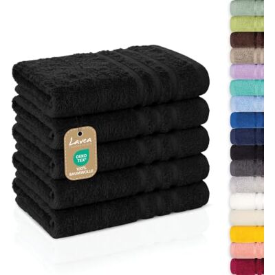 Lavea Serie Elena badstof badkamerlinnen, 100% katoen 100% Katoen Zachte en Absorberende Handdoeken, Handdoek, Kleine Badkamerhanddoeken Lavea Serie Elena badstof badkamerlinnen, 100% katoen 100% Katoen Zachte en Absorberende Handdoeken, Handdoek, Kleine Badkamerhanddoeken