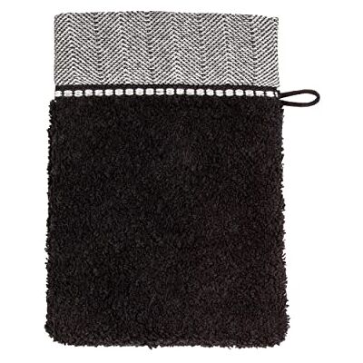 Möve Brooklyn Washandje Uni met brede visgraatboord, 15 x 20 cm, Made in Germany, 85% katoen, 10% viscose van bamboecellulose, 5% linnen, zwart (zwart) Möve Brooklyn Washandje Uni met brede visgraatboord, 15 x 20 cm, Made in Germany, 85% katoen, 10% viscose van bamboecellulose, 5% linnen, zwart (zwart)