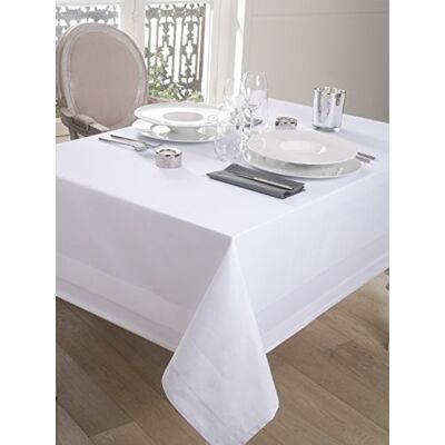 CALITEX DAMASSEE Tafelkleed, satijnen strepen, wit (150 x 250 cm) CALITEX DAMASSEE Tafelkleed, satijnen strepen, wit (150 x 250 cm)