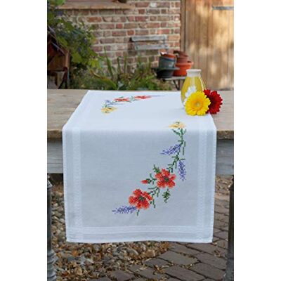 Vervaco Kruissteek Kit Voorgedrukte Tafelloper Bloemen En Lavendel Borduurwerk Volledige Kit Volwassen Vrije Tijd Creatief Thuis Decoratie Handmatige Tafel Geschenk DIYca. 40 x 100 cm Cross Stitch Borduurwerk Vervaco Kruissteek Kit Voorgedrukte Tafelloper Bloemen En Lavendel Borduurwerk Volledige Kit Volwassen Vrije Tijd Creatief Thuis Decoratie Handmatige Tafel Geschenk DIYca. 40 x 100 cm Cross Stitch Borduurwerk