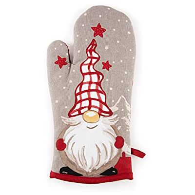 Excelsa Gnome Ovenhandschoen van katoen, kerstdecoratie, 32,5 x 16,5 cm Excelsa Gnome Ovenhandschoen van katoen, kerstdecoratie, 32,5 x 16,5 cm