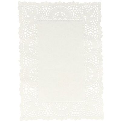 Garcia de Pou 250 stuks rechthoekige placemats, papier, wit, 21 x 15 x 30 cm Garcia de Pou 250 stuks rechthoekige placemats, papier, wit, 21 x 15 x 30 cm