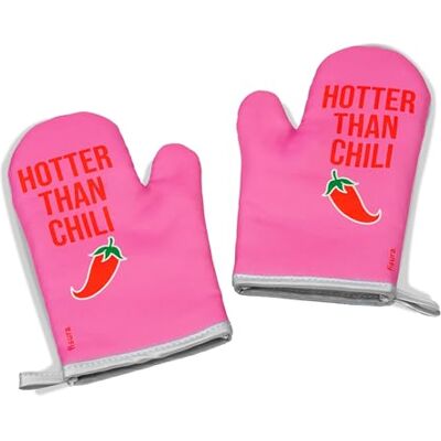 Fisura Originele ovenwanten "warmer dan chili" 2 ovenwanten om te koken Bedrukte barbecuehandschoenen Hittebestendige handschoenen met ophanglus Fisura Originele ovenwanten "warmer dan chili" 2 ovenwanten om te koken Bedrukte barbecuehandschoenen Hittebestendige handschoenen met ophanglus