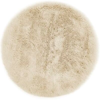 -LUXOR- living Coste Stoelkussens, set van 4, kunstbont, stoelkussens voor woonkamer, stoeldecoratie, comfortabele zitkussens, 40 x 40 cm, rond, beige -LUXOR- living Coste Stoelkussens, set van 4, kunstbont, stoelkussens voor woonkamer, stoeldecoratie, comfortabele zitkussens, 40 x 40 cm, rond, beige