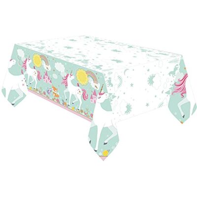 amscan 571929 Plastic tafelkleed voor kinderverjaardag, magische eenhoorn, 137 m x 2,6 m amscan 571929 Plastic tafelkleed voor kinderverjaardag, magische eenhoorn, 137 m x 2,6 m