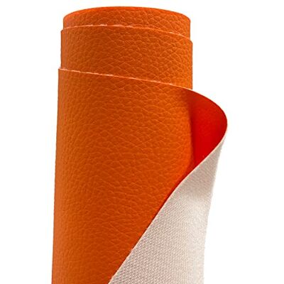 A-Express Stof, nepleer, vinyl, waterdicht, materiaal, voor kleding maken, bekleding, tafelkleed, tassen, korte broeken, rokjes, feloranje, halve meter, 50 x 140 cm A-Express Stof, nepleer, vinyl, waterdicht, materiaal, voor kleding maken, bekleding, tafelkleed, tassen, korte broeken, rokjes, feloranje, halve meter, 50 x 140 cm