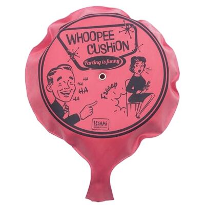 Legami Pluche kussen, Whopee Cushion, diameter 15 cm Legami Pluche kussen, Whopee Cushion, diameter 15 cm