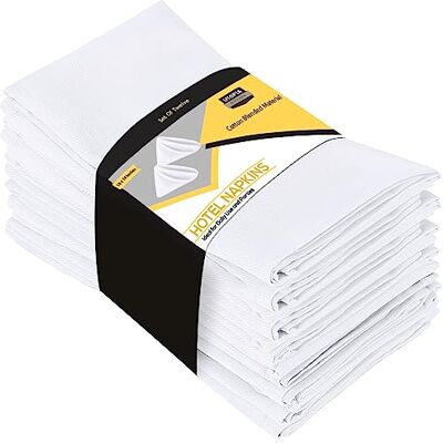 Utopia Kitchen Doek Servetten, 46 x 46 cm, katoenmix, wasbaar en herbruikbaar, tafelservetten, voor hotel, lunch, restaurant, bruiloften, evenementen en feestjes Utopia Kitchen Doek Servetten, 46 x 46 cm, katoenmix, wasbaar en herbruikbaar, tafelservetten, voor hotel, lunch, restaurant, bruiloften, evenementen en feestjes