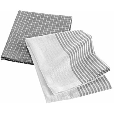 Douceur d'Intérieur , 2 theedoeken, 50 x 70 cm, katoen, geweven, voor lunch Douceur d'Intérieur , 2 theedoeken, 50 x 70 cm, katoen, geweven, voor lunch