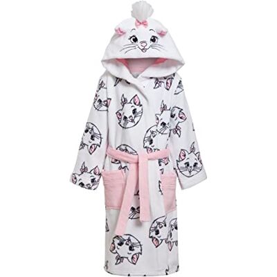 Disney Aristochats Marie badjas voor meisjes, met capuchon, fleece, kattenmotief 2 ans Disney Aristochats Marie badjas voor meisjes, met capuchon, fleece, kattenmotief 2 ans