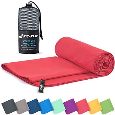 Fit-Flip Microfiber handdoeken – verkrijgbaar in alle kleuren en in 8 maten – sneldrogende handdoek – microvezel sport- en strandhanddoek (1 x 40 x 80 cm koraal + 1 tas) Fit-Flip Microfiber handdoeken – verkrijgbaar in alle kleuren en in 8 maten – sneldrogende handdoek – microvezel sport- en strandhanddoek (1 x 40 x 80 cm koraal + 1 tas)