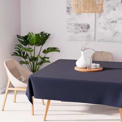 Soleil d'ocre , Alix Tafelkleed, vierkant, vuilafstotend, polyester, marineblauw, 180 x 180 cm Soleil d'ocre , Alix Tafelkleed, vierkant, vuilafstotend, polyester, marineblauw, 180 x 180 cm