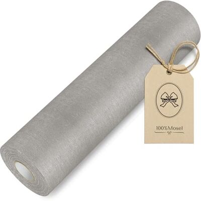 100%Mosel Tafelloper van vlies, grijs (30 cm x 25 m), decoratief tafelkleed voor verjaardagen, bruiloften en speciale gelegenheden 100%Mosel Tafelloper van vlies, grijs (30 cm x 25 m), decoratief tafelkleed voor verjaardagen, bruiloften en speciale gelegenheden