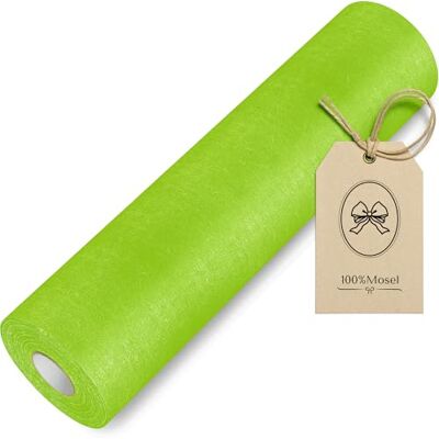 100%Mosel Tafelloper van vlies, appelgroen (30 cm x 25 m), decoratief tafelkleed voor verjaardagen, bruiloften en speciale gelegenheden 100%Mosel Tafelloper van vlies, appelgroen (30 cm x 25 m), decoratief tafelkleed voor verjaardagen, bruiloften en speciale gelegenheden