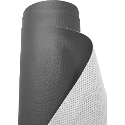 A-Express Stof, nepleer, vinyl, waterdicht, materiaal, voor kleding maken, bekleding, tafelkleed, tassen, korte broeken, rokjes, donkergrijs, 50 x 140 cm A-Express Stof, nepleer, vinyl, waterdicht, materiaal, voor kleding maken, bekleding, tafelkleed, tassen, korte broeken, rokjes, donkergrijs, 50 x 140 cm