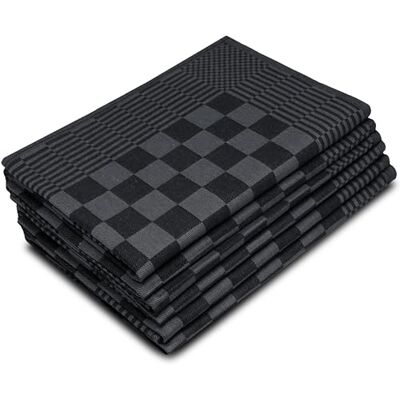 ZOLLNER 6 theedoeken, 65x65 cm, 100% katoen, 236 gsm, zwart ZOLLNER 6 theedoeken, 65x65 cm, 100% katoen, 236 gsm, zwart