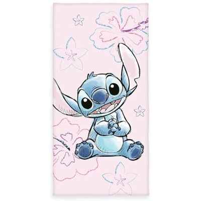 Herding Disney's Stitch badhanddoek, ongeveer 75 x 150 cm, 100% katoen Herding Disney's Stitch badhanddoek, ongeveer 75 x 150 cm, 100% katoen