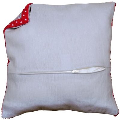 Vervaco Grijs Kussen 45 x 45 cm Met ritssluiting Katoen Veelkleurig 1 stuk Vervaco Grijs Kussen 45 x 45 cm Met ritssluiting Katoen Veelkleurig 1 stuk