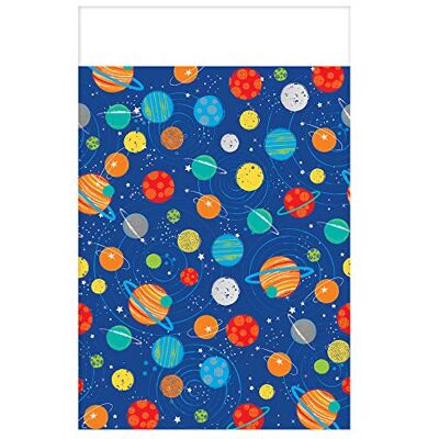 amscan 572278 tafelkleed voor verjaardagsfeest, kunststof, 1,37 x 2,6 m amscan 572278 tafelkleed voor verjaardagsfeest, kunststof, 1,37 x 2,6 m