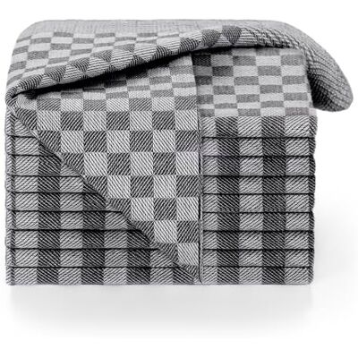 Blumtal Set van 10 theedoeken, katoen, hoogwaardig servies, theedoek, 100% katoen, Oeko-Tex® gecertificeerd, theedoek, geruit, zwart, 50 x 70 cm Blumtal Set van 10 theedoeken, katoen, hoogwaardig servies, theedoek, 100% katoen, Oeko-Tex® gecertificeerd, theedoek, geruit, zwart, 50 x 70 cm