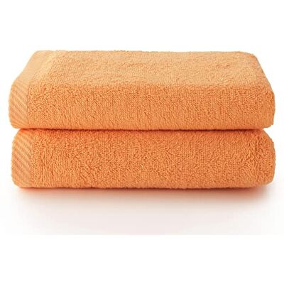 Top Towel Plus Grote badhanddoeken Badhanddoeken 2 handdoeken of wastafel 50 x 100 cm 100% katoen Papaya Top Towel Plus Grote badhanddoeken Badhanddoeken 2 handdoeken of wastafel 50 x 100 cm 100% katoen Papaya