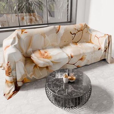 PETTI Artigiani Italiani PeTTI Artigiani Italia Bankovertrek van microvezel, 260 x 270 cm, bloemenpatroon 25 12, multifunctioneel voor banken, dekens en tafelhoezen, wasbare beschermende handdoek PETTI Artigiani Italiani PeTTI Artigiani Italia Bankovertrek van microvezel, 260 x 270 cm, bloemenpatroon 25 12, multifunctioneel voor banken, dekens en tafelhoezen, wasbare beschermende handdoek