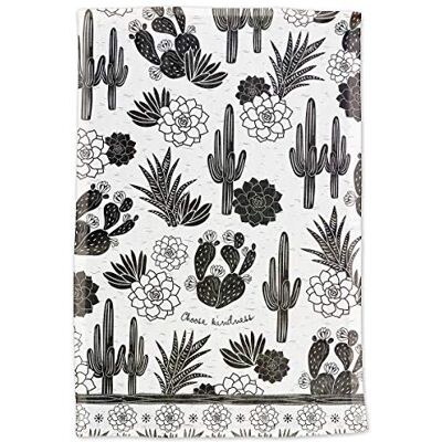 Karma Boheemse theedoeken, decoratieve theedoeken voor thuis, absorberende theedoeken van katoen, 71 x 51 cm, decoratie voor aanrecht, oven en tafel, cactus Karma Boheemse theedoeken, decoratieve theedoeken voor thuis, absorberende theedoeken van katoen, 71 x 51 cm, decoratie voor aanrecht, oven en tafel, cactus