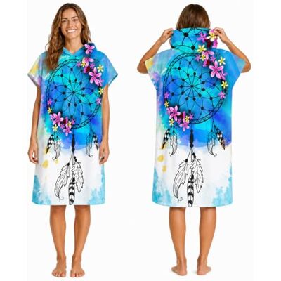 Odot Veranderende badjas capuchon, grote strandlaken Hooded Poncho Compact lichtgewicht deken met capuchon voor surfen Zwemmen Wetsuit Volwassen Vrouw & Man (75x110cm, Dreamcatcher), Dreamcatcher, Dreamcatcher Odot Veranderende badjas capuchon, grote strandlaken Hooded Poncho Compact lichtgewicht deken met capuchon voor surfen Zwemmen Wetsuit Volwassen Vrouw & Man (75x110cm, Dreamcatcher), Dreamcatcher, Dreamcatcher