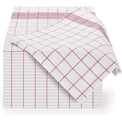 Blumtal Keukenhanddoeken (Set Van 5, 10 Of 20) 50 x 70 cm Vaatdoek met Haak 100% Katoen Zeer Absorberend Wasbaar 95° Klassiek Rood Vierkant Ontwerp (5) Blumtal Keukenhanddoeken (Set Van 5, 10 Of 20) 50 x 70 cm Vaatdoek met Haak 100% Katoen Zeer Absorberend Wasbaar 95° Klassiek Rood Vierkant Ontwerp (5)