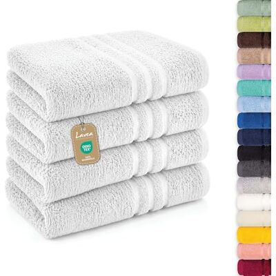Lavea Serie Elena badstof badkamerlinnen, 100% katoen 100% Coton – Serviettes Main et Essuie-Mains Douces et Absorbantes pour Salle de Bain, Maison, Hôtel et Spa Lavea Serie Elena badstof badkamerlinnen, 100% katoen 100% Coton – Serviettes Main et Essuie-Mains Douces et Absorbantes pour Salle de Bain, Maison, Hôtel et Spa